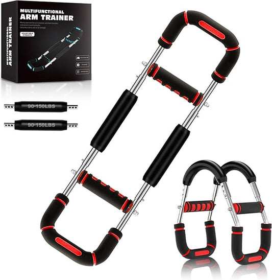 2025 Pro Twister Arm Trainer, Adjustable Power Twister Bar, Chest Shoulder Arm Workout Equipment, Portable Detachable Upper Body Fitness Machine for Home & Gym