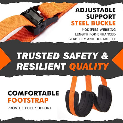 Pull Up Assistance Bands 50-350lbs, Heavy Duty Pull Up Workout Band with Feet Rest, Resistance Band for Pull Up Bar Bands, Pull Up Assist Band Strength Training Workout Equipment, Height Adjustable