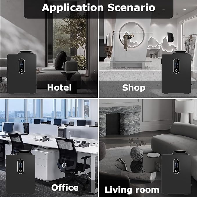 2025 Upgraded HVAC Scent Diffuser Machine Cover 6000 Sq.Ft With Wi-Fi Control for Large Room, 1000ml Scent Air Machine For Home, Waterless Cold Air Aromatherapy Essential Oil Diffuser for Hotel,Office