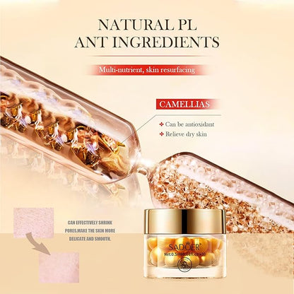 Collagen Capsules Serum, Nourishing Anti Aging Night Essence for Women with Vitamin E,Facial Skin Glowing and Radient, Facial Capsule with Collagen Serum