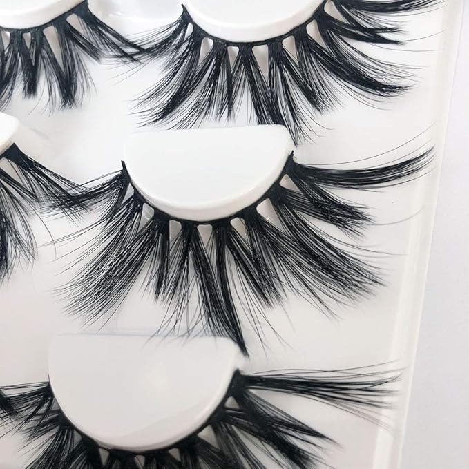 Mikiwi Lashes, 25mm Faux Mink Lashes, 6D Faux Mink Lashes, Faux Mink Eyelashes, Dramatic Lashes, 25mm Faux 3D Mink Eyelashes (6D4-06)