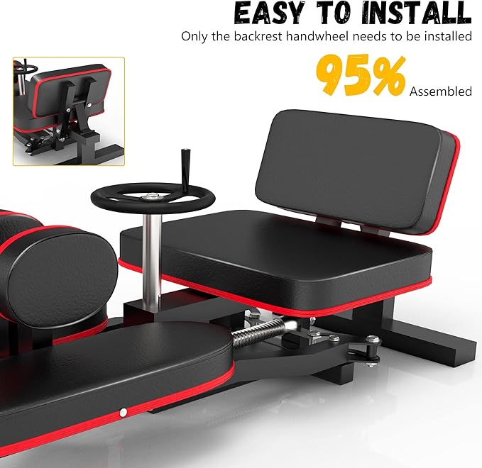 Rigel Leg Stretcher, 220LBS Leg Stretch Machine, Heavy Duty Steel Frame Equipment Splits Machine, Leg Stretching Training Machine for Home Gym Split Machine Training Fitness