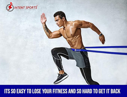 INTENT SPORTS Pull Up Assist Bands – Assistance and Resistance Bands for Pull-Up, Fitness, Body Stretching, Mobility Work, Weightlifting, Heavy Duty - Single/Set – Exercise Videos - eBook!