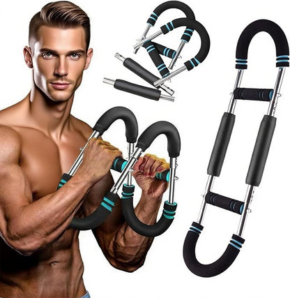 Adjustable 66-110lb Portable Twister Arm Trainer for Arms & Chest Workout Triceps Strength Training Men&Women Home Gym Exercise Machine - Strength Training & Muscle Fitness Equipment
