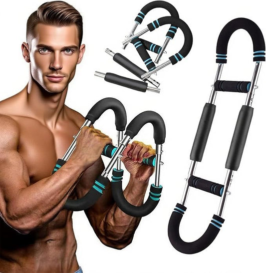 Adjustable 66-110lb Portable Twister Arm Trainer for Arms & Chest Workout Triceps Strength Training Men&Women Home Gym Exercise Machine - Strength Training & Muscle Fitness Equipment