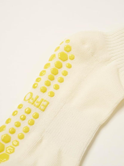 Crew Half Calf Grip Socks, Cutest Fruits Pilates Socks, Ruffle socks, Non-Slip, Barre Yoga Fitness