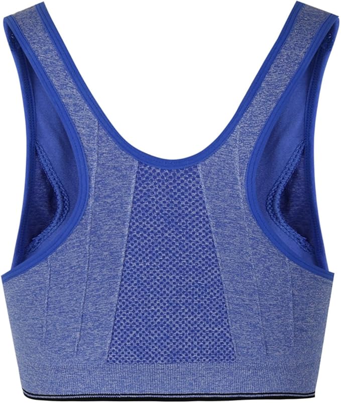 Women's Zipper Front Closure Sports Bra Racerback Yoga Bras