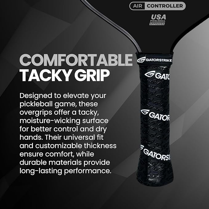 Vincimus Air Controller T600 Pickleball Paddle, T600 Carbon Fiber Pickleball Paddle with Enhance PP Honeycomb 16mm Core, 8.1oz with GatorGrit Face