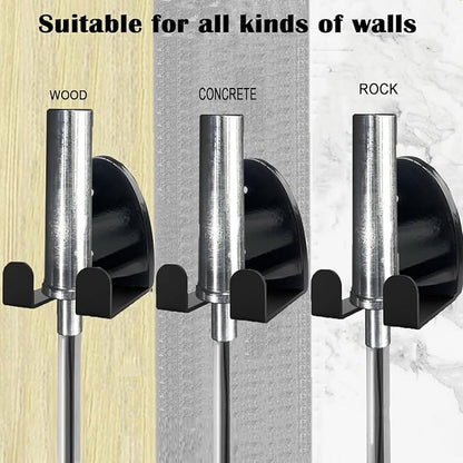 Barbell Holder Wall Mount,Garage Gym Bar Wall Rack,Vertical Olympic Hanger wall Mount Rack,Space Saving Commercial or Home Gym Accessory Holds Under 33mm Bar Size Barbell Hanger