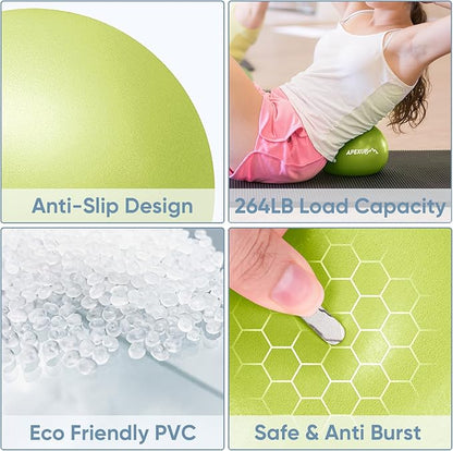 APEXUP Yoga Ball Exercise Ball Anti Slip Heavy Duty for Fitness, Balance & Core Workout