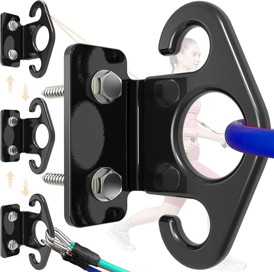 Resistance Band Wall Anchors, Wall Mounted Modular Hooking Platform, Workout Wall Mount Anchor, Training Anchor Mounted Hook Exercise Station for Home Gym Workouts,Yoga,Fitness,Strength Training