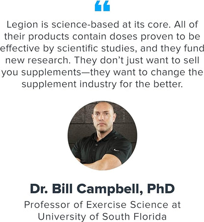 LEGION Pulse Pre Workout - All Natural Nitric Oxide Preworkout Drink to Boost Energy, Creatine Free, Naturally Sweetened, Beta Alanine, Citrulline, Alpha GPC (Green Apple)
