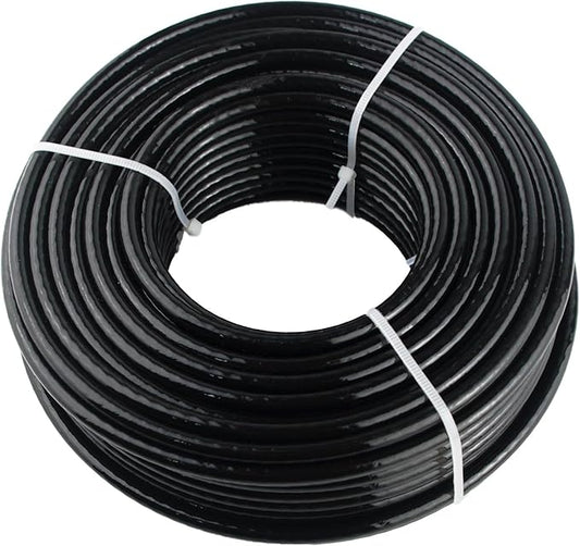 32.8Ft/98.4Ft Fitness Pulley Cable, Gym Steel Cable for DIY Home Gym, Gym Cable Replacement for Pulley Cable Machine,TPU Coated,Thick 1/4"(6mm)