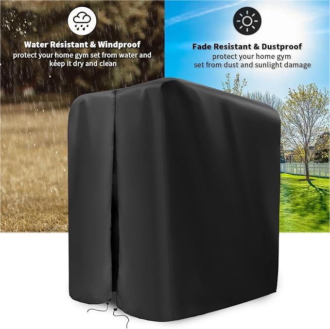 Protective Cover for Home Gym Set, Waterproof& Dustproof Cover for Gym Station/Home Excersize Equipment Set-Indoor or Outdoor