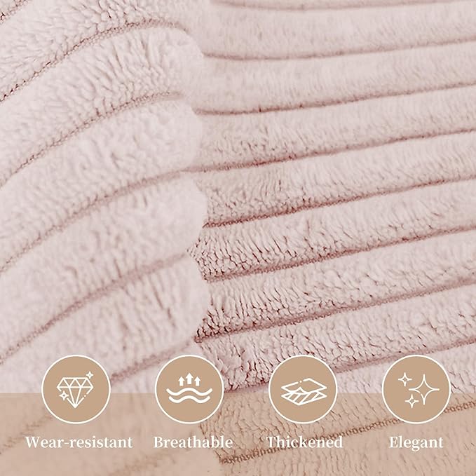 Sasttie Headboard Pillow King, Wedge Pillow Headboard for Sitting Up in Bed, Back-Rest Support Triangular Cushion for Reading - Features Removable Washable Cover, Light Pink