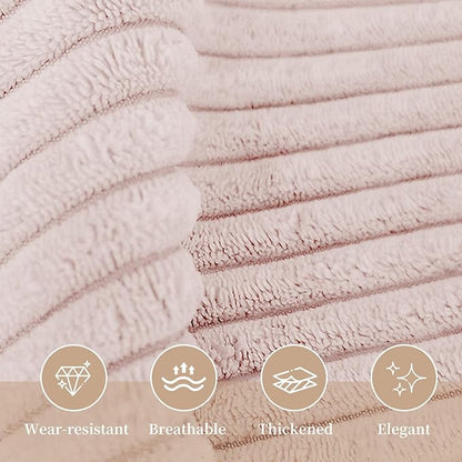 Sasttie Headboard Pillow King, Wedge Pillow Headboard for Sitting Up in Bed, Back-Rest Support Triangular Cushion for Reading - Features Removable Washable Cover, Light Pink