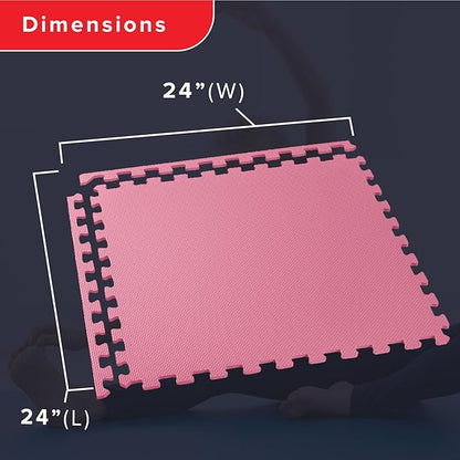 We Sell Mats – ½ Inch Thickness Multipurpose EVA Foam Floor Tiles – Interlocking Floor Mat for Indoor Gym, Playroom, and Home Use