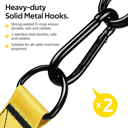 WALITO Exercise Handles, Replacement Cable Machine Attachments for Home Gym Equipment, Pulley System, Pilates, Resistance Bands, Strength Trainer, Heavy Duty Working Out Handles