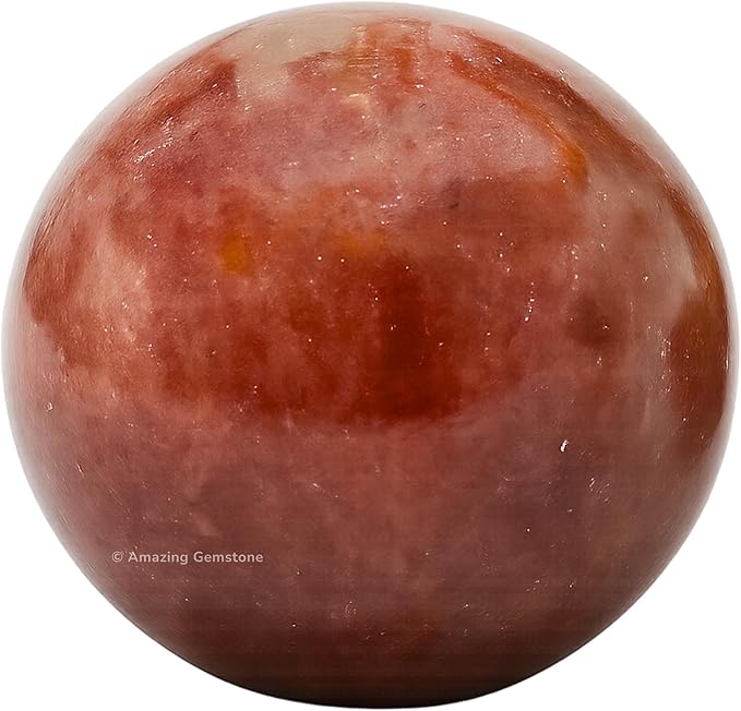 Amazing Gemstone Strawberry Quartz Crystal Ball with Stand - 2 Inches Crystal Sphere Meditation Balls for Witchcraft and Decorative Balls