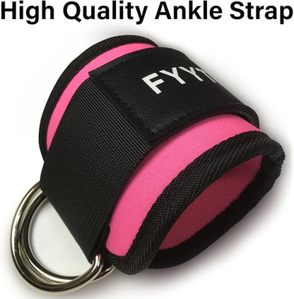 Ankle Strap(Pair) for Cable Machine, Ankle Cuff for Kickbacks, Leg Extensions, Lower Body Exercises, Glute Workouts, Booty Hip Abductors Exercise, for Home & Gym