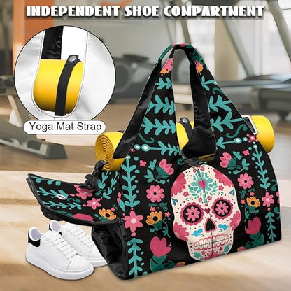 Yoga Mat Bag for Women Men Large Carryall Tote with Adjustable Shoulder Strap for Gym Yoga Travel Pilates Office