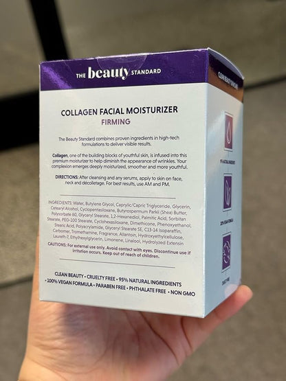 Collagen Daily Face Moisturizer - Anti-Aging, Skin Firming, Hydrating - Dermatologist Tested, Clean Beauty, Cruelty-Free Korean Skin Care for All Skin Types - 1.69 fl. oz (2 Pack)