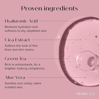 Medix 5.5 Anti Aging Body & Face Serum 3PC Bundle, 10% AHA Exfoliating Serum + 3% Hyaluronic Acid Hydrating Serum + 20% Vitamin F Oil Body Booster & Facial Serum For Daily Skin Care Routine