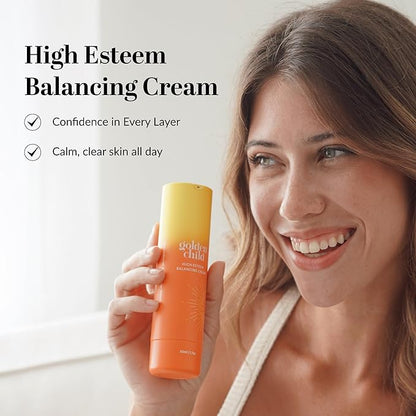High Esteem Balancing Cream - Lightweight Hydrating Face Cream for Sensitive, Dry Skin. Soothes Redness, Strengthens Skin Barrier. 50ml/1.7 oz