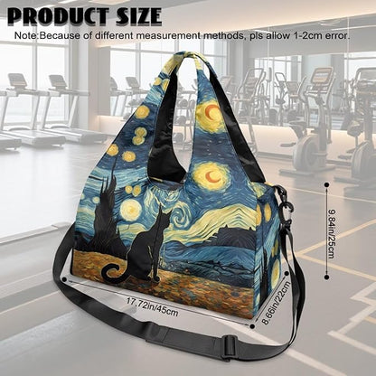 Yoga Mat Bag for Women Men Large Carryall Tote with Adjustable Shoulder Strap for Gym Yoga Travel Pilates Office