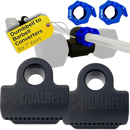 Dumbbell Barbell Converter - Dumbbell Converter Home Gym Equipment, for 1" Standard Bars, Up to 250lb Capacity Barbell Adapters- Versatile Weight Lifting Set, Suitable for Men and Women