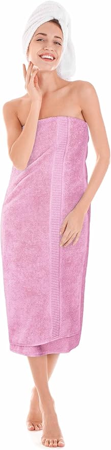Utopia Towels Luxurious Jumbo Bath Sheet 2 Piece, 600 GSM, 35 by 70 Inches, 100% Ring Spun Cotton, Highly Absorbent and Quick Dry Extra Large Bath Towel, Super Soft Towel, Pink