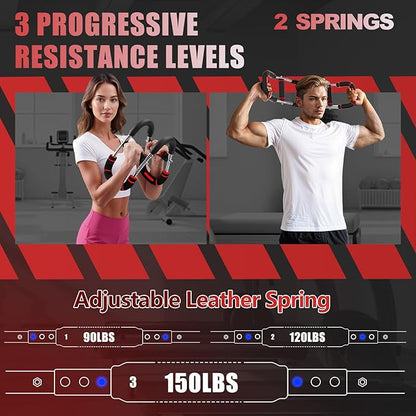 2025 Pro Twister Arm Trainer, Adjustable Power Twister Bar, Chest Shoulder Arm Workout Equipment, Portable Detachable Upper Body Fitness Machine for Home & Gym