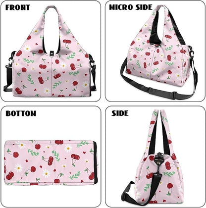 Yoga Mat Bag for Women Men Large Carryall Tote with Adjustable Shoulder Strap for Gym Yoga Travel Pilates Office