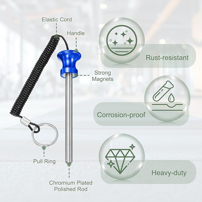 Weight Stack Pin, Weight Gym Pin Strength Training Equipment Replacement with Pull Rope for Home Gym Club