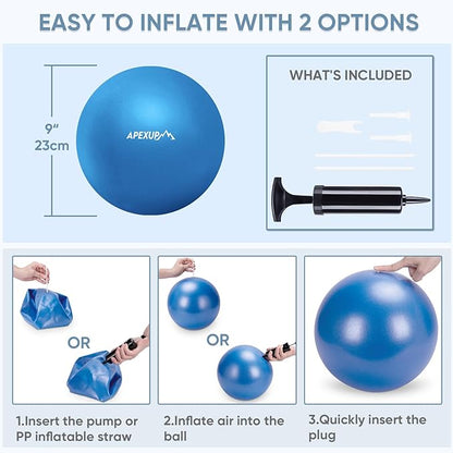 APEXUP Yoga Ball Exercise Ball Anti Slip Heavy Duty for Fitness, Balance & Core Workout