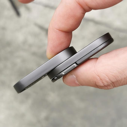 EDC Fidget Sliders Fidget Toys Stress Relief for Adults Magnetic Metal Target Push Slider Finger Push Spin Coins Decompression Toys EDC Haptic Slider
