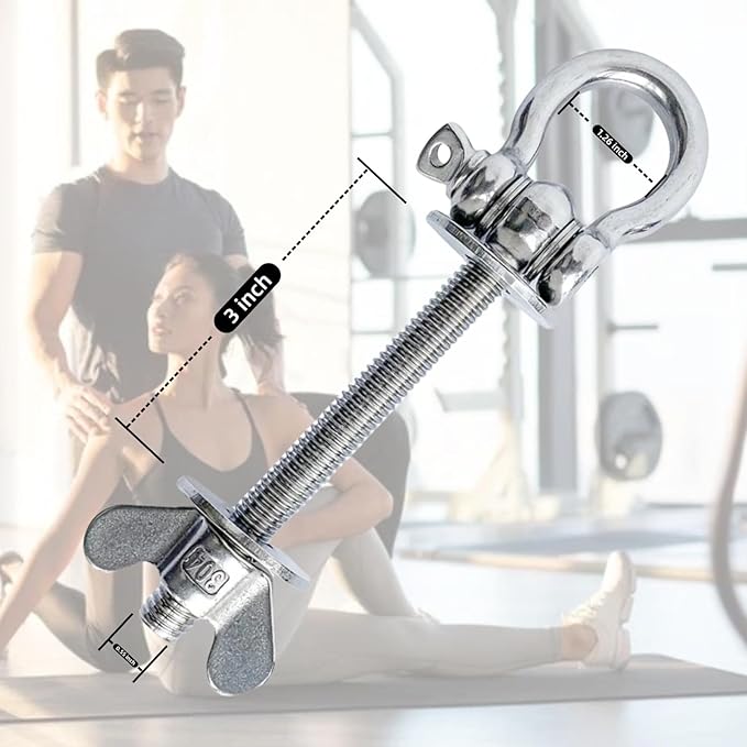 2-Pack Heavy Duty Power Rack Attachments - Resistance Band Hooks & O-Ring Squat Rack Accessories | Durable Steel Band Pegs for Crossfit, Power Cage, Home Gym | Easy Installation, Universal Fit