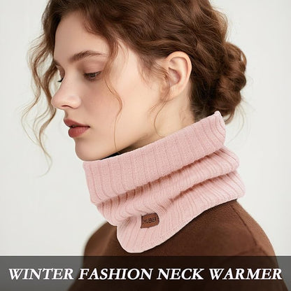 Neck Warmer Gaiter, Winter Fleece Lined Face Mask Scarf for Men Women, Thick Warm Cold Weather Running Ski Neck Cover