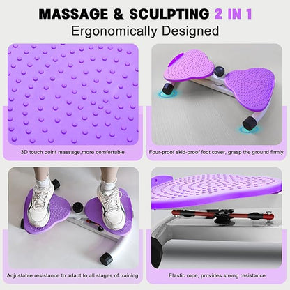 Waist Twisting Machine, Noiseless Ab Twist Board, 260 lbs Capacity, Twist Exercise Machine Home Gym Fitness Tool for Women Slim Waist and Core Ab Exercise