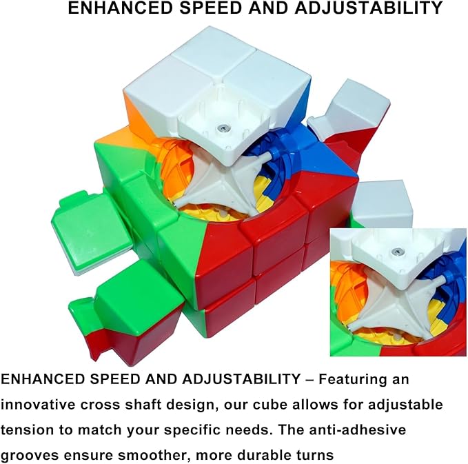 Giant Magic Cube, 18CM Big 3x3 Speed Cube Color-Matching 3D Sensory Puzzle Box Super Large Birthday Christmas Stocking Stuffers Gift for Kids Adults Fidget Toy Brain Teasers Cubing Classroom Speed Toy