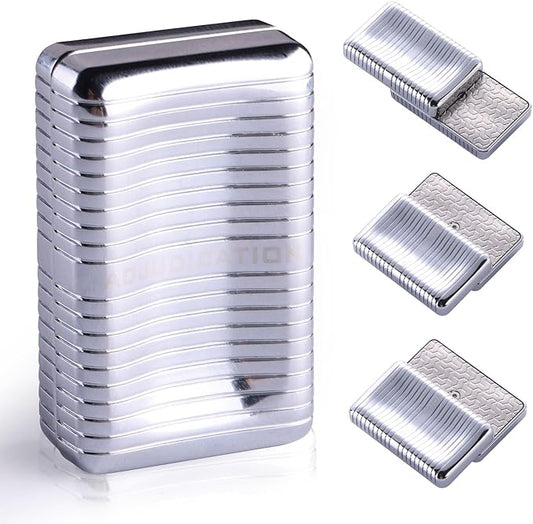 Fidget Toys Adults, Fidget Slider, Magnetic Fidget Slider, Adult Fidgets for Anxiety and Stress, with a Unique Tuning Fork Effect (Bright Silver)