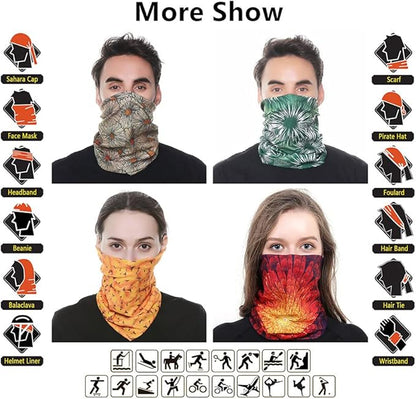 Headband Neck Gaiter Head Wrap Headwear Face Mask Magic Scarf Bandana for Men and Women