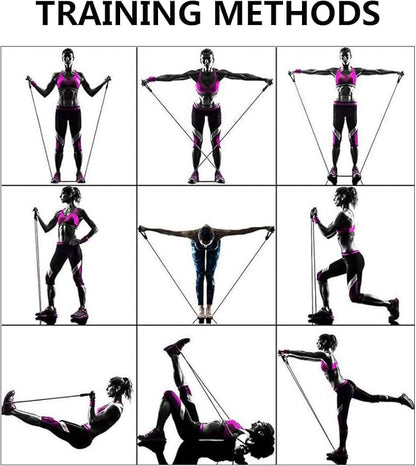180lb Pilates Bar Kit with Resistance Band(6 x Resistance Bands),6 Level for Women Full Body Workouts,Lady Portable Resistance Band or Workout Bands for Physical Therapy Yoga,Pilates,Home&Gym for You