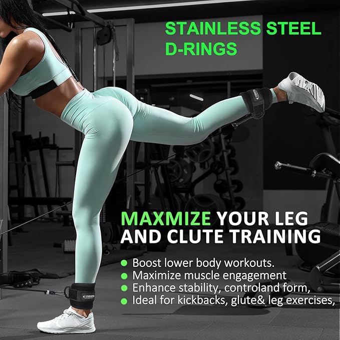 Tricep Rope Cable Machine Attachment, LAT Pulldown Attachment Tricep Pull Down Rope for Cable Machines Exercise Handles & Ankle Strap Home Gym Accessories