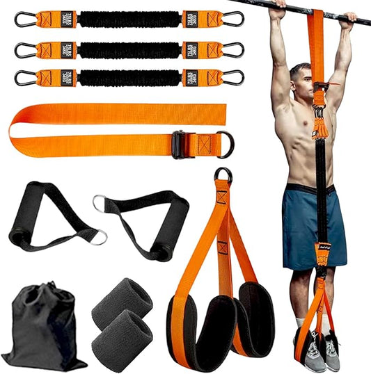 Pull up Assistance Bands Set, Heavy-Duty Pull up Workout Band for Men Women, Adjustable Weight/Size with Fabric Feet/Knee Rest, Home Gym Workout, Strength Training Band, 150/225/300lb