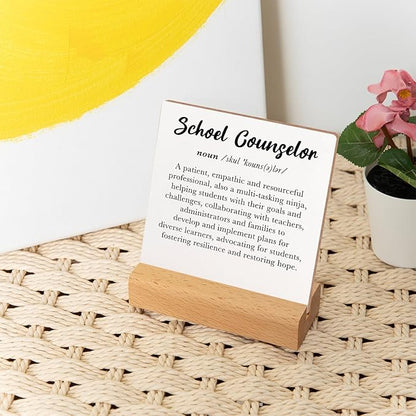 Mental Health Gift, Positivity Recovery Self Care Sign, Mental Health Matters Wood Sign With Wooden Stand for School, Motivational Gift for Psychologist School Counselor Student Boy Girl Best Friends