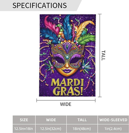 Carnival Garden Flag 12x18 In Double Sided Yard Flags Lawn Sign Decor No Flagstand