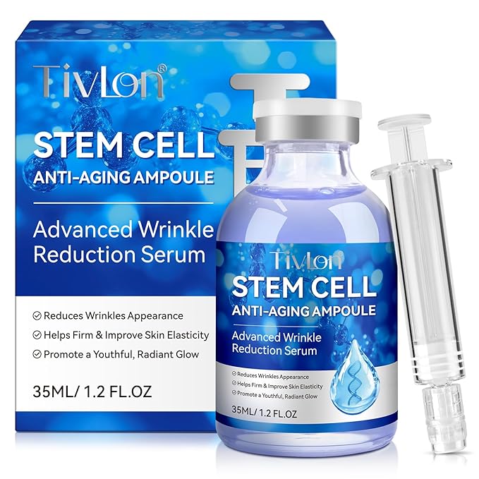 Stem Cell Serum for Face, Stem Cell Anti-Aging Serum for Women, Supports Anti-Wrinkle, Hydrate, Firm & Improve Skin Elasticity, and Renew Your Skin for a Youthful Glow (1.2 Fl Oz)