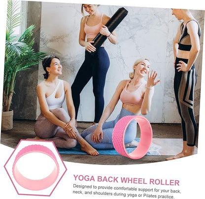 Yoga Wheel for Back Pain Relief Sturdy Foam Roller for Stretching and Massage 1 Piece Yoga Training Wheel for Fitness and Flexibility