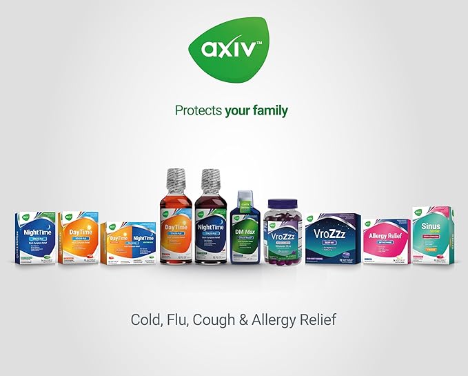 AXIV Sinus Severe + Mucus Relief, Non-Drowsy, Loosens Mucus, Maximum Strength Relief of Pain, Pressure, Congestion, & Headache Ease, 24 Softgels.